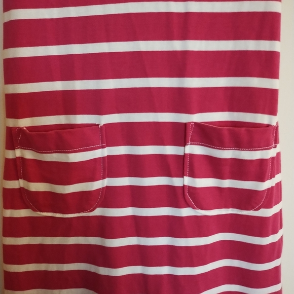 Philosophy Republic Clothing Dark Pink & White Striped Tank Midi Dress Size S - Picture 9 of 11